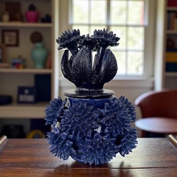 Mexican pottery, Pineapple decor, Mexican decoration, Pineapple sculpture, Glazed clay pineapple, Pottery from Michoacan