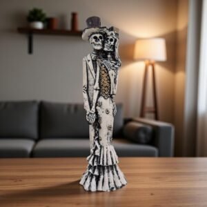 Couple Catrina, Dia De Los Muertos - Day Of The Dead, Human Skeleton, Mexican Catrina, Skull Sculpture,  Catrina Skeleton Figurine Ofrenda