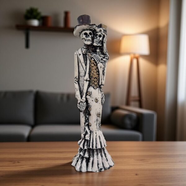 Couple Catrina, Dia De Los Muertos - Day Of The Dead, Human Skeleton, Mexican Catrina, Skull Sculpture,  Catrina Skeleton Figurine Ofrenda