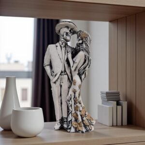 Couple Catrina, Dia De Los Muertos - Day Of The Dead, Human Skeleton, Mexican Catrina, Skull Sculpture,  Catrina Skeleton Figurine Ofrenda