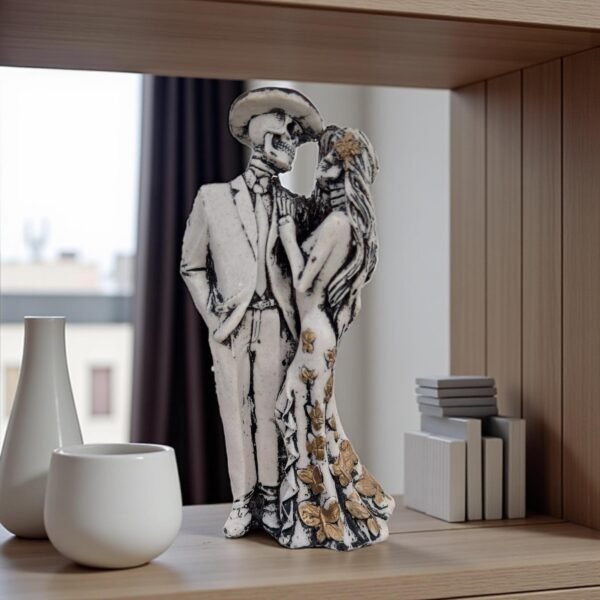 Couple Catrina, Dia De Los Muertos - Day Of The Dead, Human Skeleton, Mexican Catrina, Skull Sculpture,  Catrina Skeleton Figurine Ofrenda