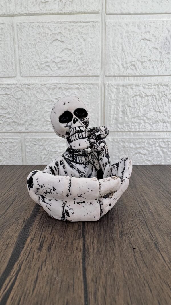 Ashtray Catrin Skull, Dia De Los Muertos - Day Of The Dead, Human Skeleton, Mexican Catrina, Skull Sculpture,  Catrina Skeleton Figurine - Image 2
