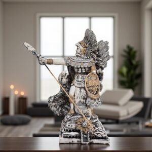 Aztec Warrior In Battle Mexican decoration, Aztec art, Prehispanic, Aztec decor, Mexican statue