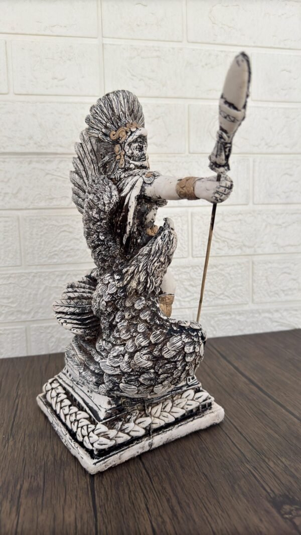 Aztec Warrior In Battle Mexican decoration, Aztec art, Prehispanic, Aztec decor, Mexican statue - Image 2