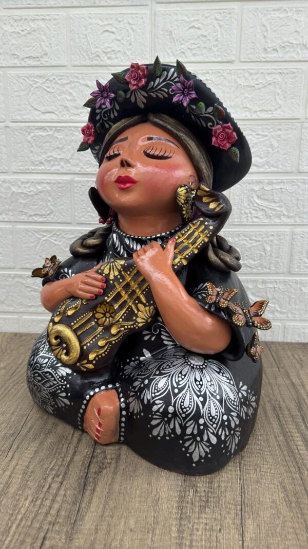 Pachamama Handmade Sculpture – Mexican Mother Earth Art, Colorful Clay Figurine, Spiritual Decor, Indigenous Folk Art, Home Decor Metepec - Image 3