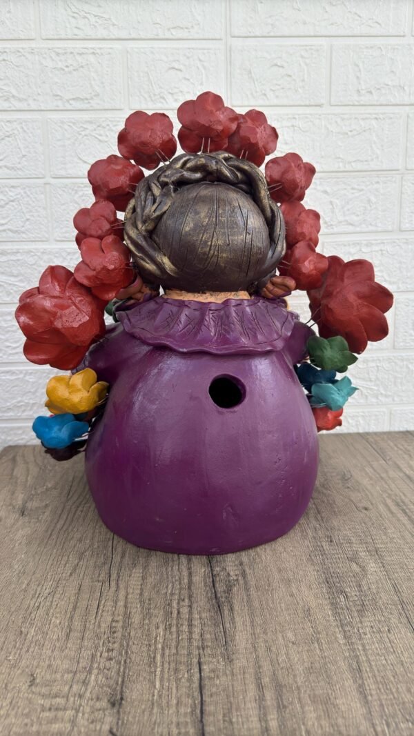 Pachamama Handmade Sculpture – Mexican Mother Earth Art, Colorful Clay Figurine, Spiritual Decor, Indigenous Folk Art, Home Decor Metepec - Image 5
