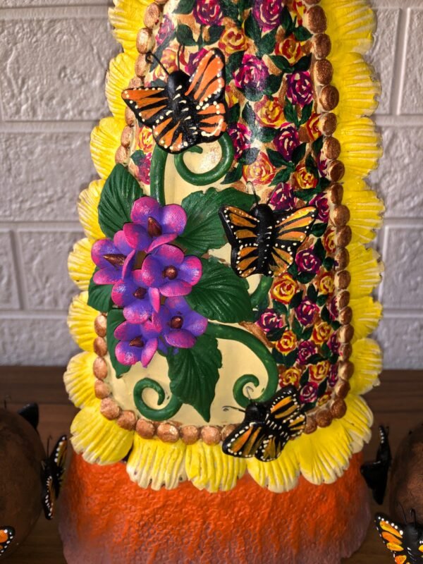 Catrina Skull Frida Kahlo Doll, Michoacan Mexico Made by Artisans Day of the dead, Human skeleton, Mexican decorations, Sugar skull 19.7” - Image 10