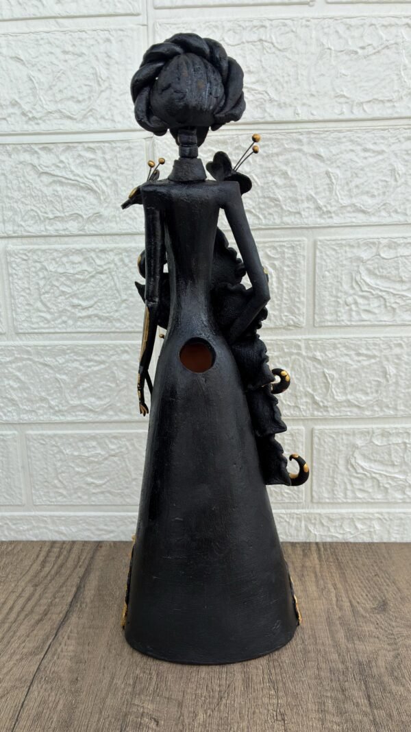 Catrina Skull Frida Kahlo Doll  Michoacan Mexico Made by Artisans Day Of The Dead  Human Skeleton  Mexican Decorations  Sugar Skull 13.8” T - Image 4