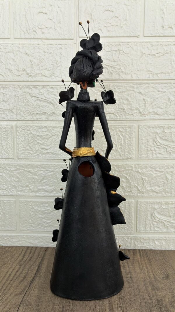 Catrina Skull Frida Kahlo Doll  Michoacan Mexico Made by Artisans Day Of The Dead  Human Skeleton  Mexican Decorations  Sugar Skull 13.8” T - Image 4