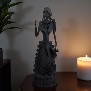 18” Catrina Michoacán Original Clay Handcrafted Frida Kahlo Doll  Day Of The Dead  Human Skeleton  Mexican Decorations  Sugar Skull