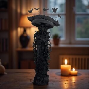 18” Catrina Michoacán Original Clay Handcrafted Frida Kahlo Doll  Day Of The Dead  Human Skeleton  Mexican Decorations  Sugar Skull