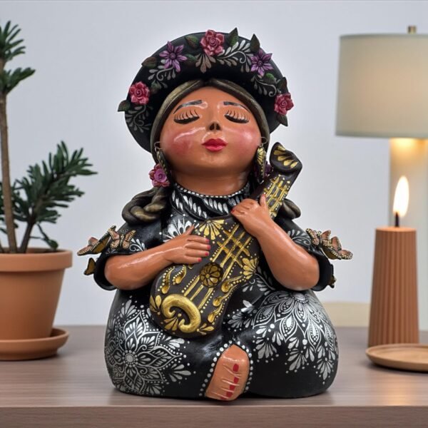 Pachamama Handmade Sculpture – Mexican Mother Earth Art, Colorful Clay Figurine, Spiritual Decor, Indigenous Folk Art, Home Decor Metepec