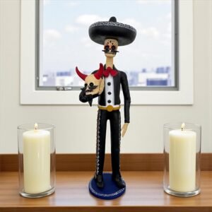 Catrin  Skull Elegant  Doll  Michoacan Mexico Made by Artisans Day Of The Dead  Human Skeleton  Mexican Decorations  Sugar Skull 13” T