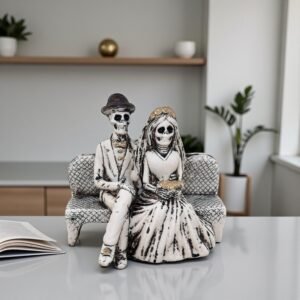 Catrina, Day Of The Dead, Human Skeleton Mexican Catrina, Skull Sculpture, Skeleton Couple, Día De Los Muertos Ofrenda Home Decor