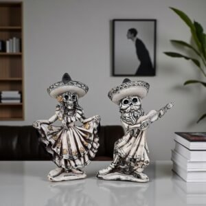 Catrina, Day Of The Dead, Human Skeleton Mexican Catrina, Skull Sculpture, Skeleton Couple (2), Día De Los Muertos Ofrenda Home Decor