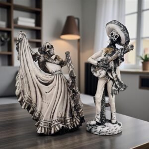 Catrina, Day Of The Dead, Human Skeleton Mexican Catrina, Skull Sculpture, Skeleton Couple (2), Día De Los Muertos Ofrenda Home Decor