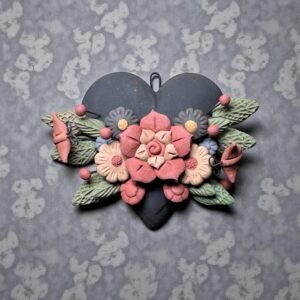 Filigrana Clay Heart Wall Hanging Ornament Artistic  Oaxaca México By Artisans Handmade Crafts, Home Decor Folk Art,  Pastillaje Technique