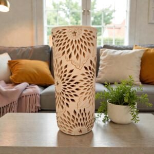 Handmade Clay Vase Santa María Atzompa Oaxaca, White And Brown Mexican Pottery, Rustic Boho Home Decor, Ceramic Planter Or Candle Holder