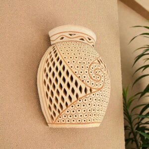 Handmade Clay Wall Sconce, Oaxaca Pottery Light, Santa María Atzompa Wall Luminary, Mexican Terracotta Lamp, Rustic Modern Wall Decor