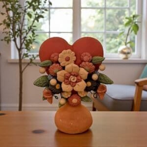 Tree Of Life Michoacán Mexican Decoration, Árbol De La Vida Mexican Heart, Decorative Heart, Heart statue Home Decor Handcrafted