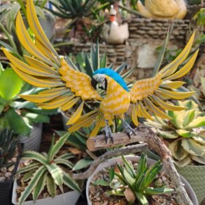 Guacamaya Bird Statue Mexican Art Alebrije Sculpture, Wooden Parrot  Decoration Figure, Made Of Wood And Carved By Hand ASK FOR CUSTOMIZE
