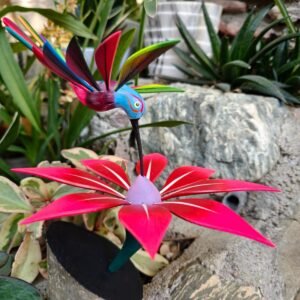 Hummingbird Statue With Stand Mexican Folk Art Alebrije Sculpture, Wooden  Decoration Figure, Made Of Wood And Carved By Hand WE CUSTOMIZE