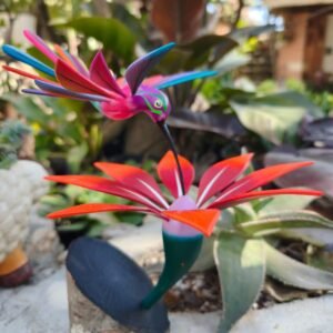 Hummingbird Statue With Stand Mexican Folk Art Alebrije Sculpture, Wooden  Decoration Figure, Made Of Wood And Carved By Hand WE CUSTOMIZE